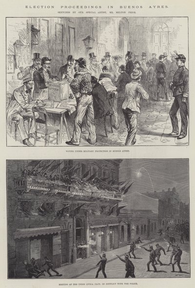 Election Proceedings in Buenos Ayres by Melton Prior
